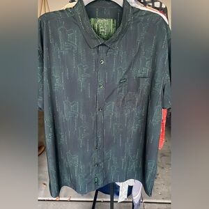 Retro rifle short sleeve button down